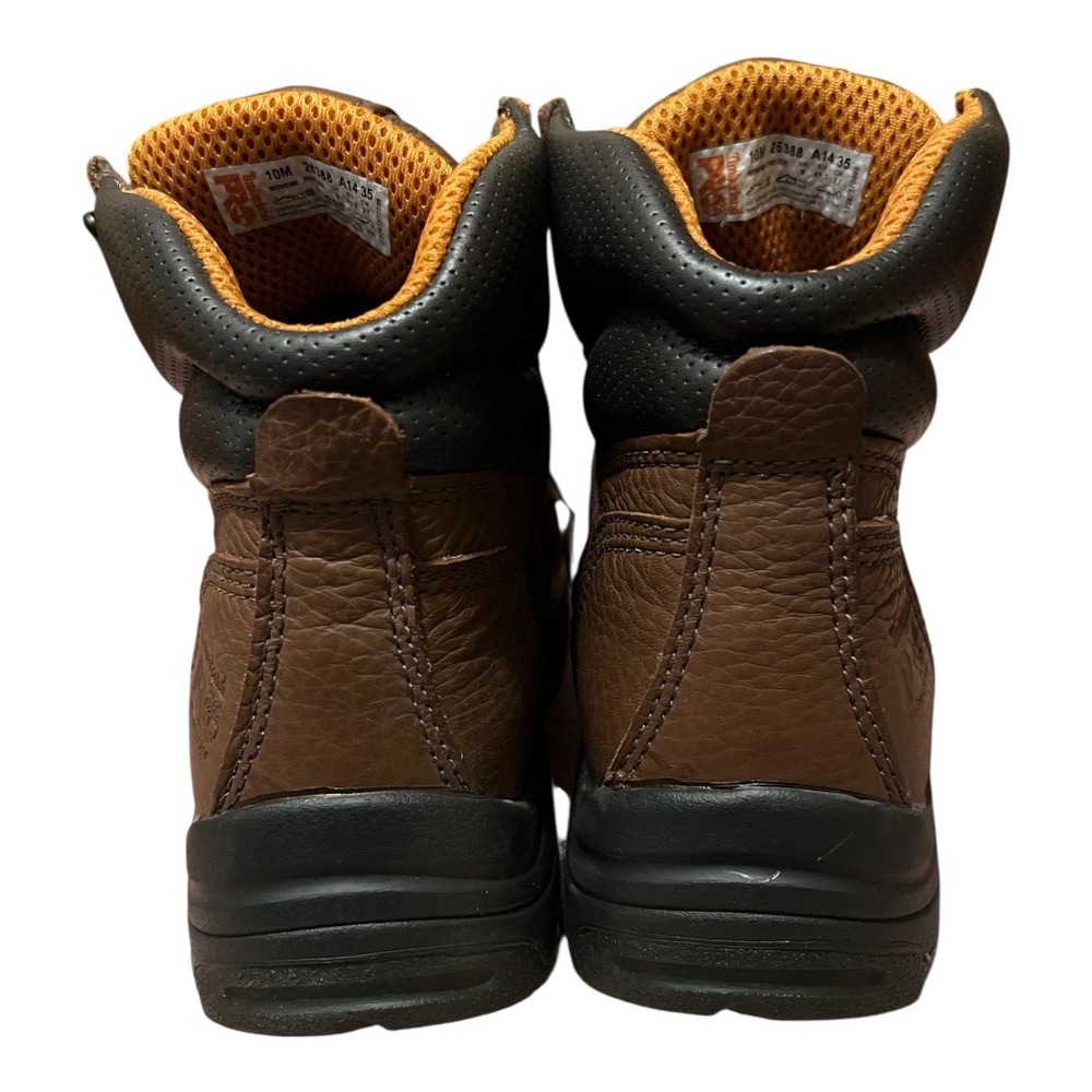 Timberland PRO Brown Leather Waterproof Steel Toe Work Boots Men's Size 10M - Picture 2 of 13